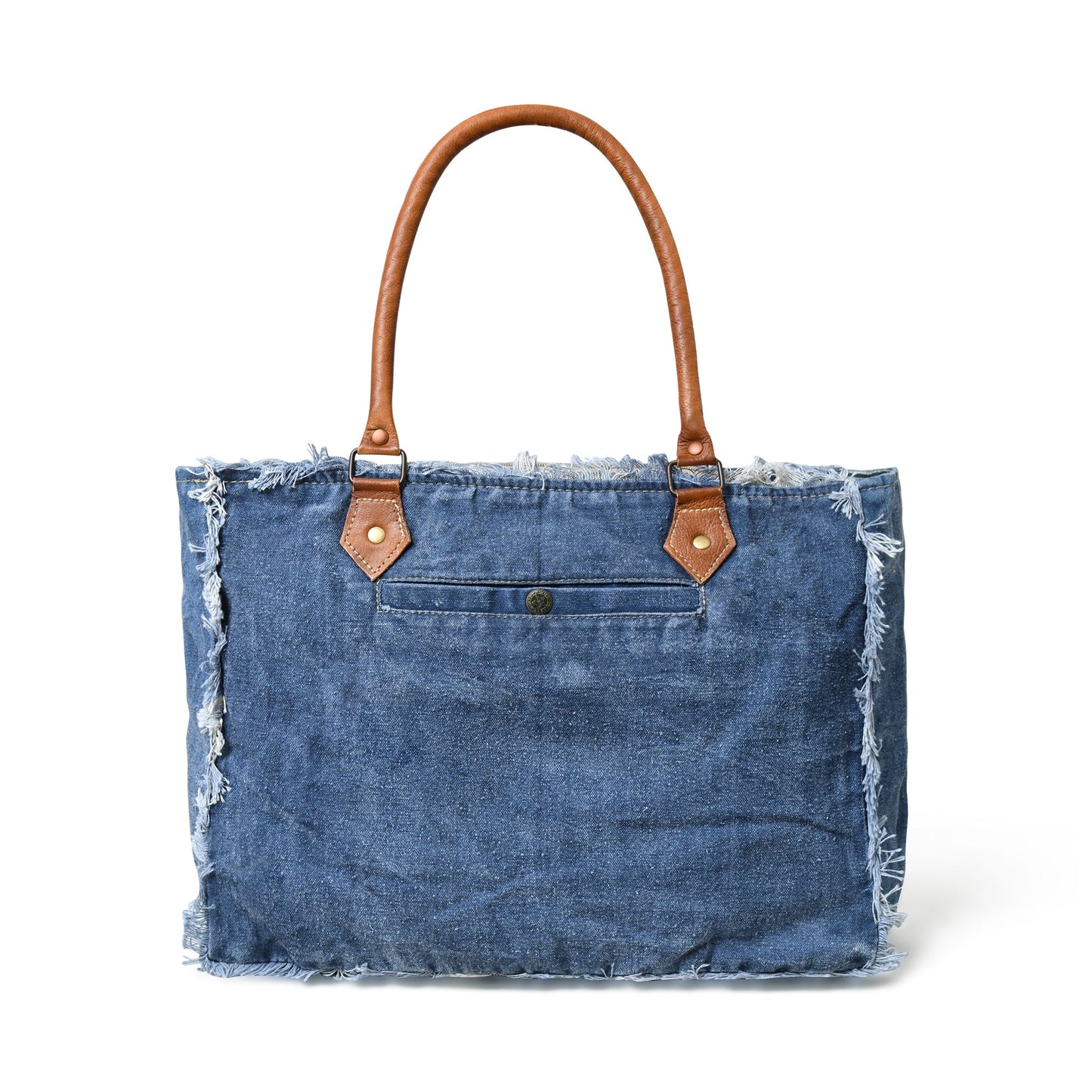 Denim Boho Chic Canvas Shoulder Bag