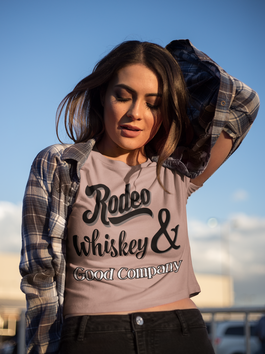 Rodeo, Whiskey & Good Company crop top