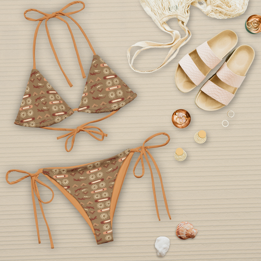 Desert Coconut Sunset String Bikini