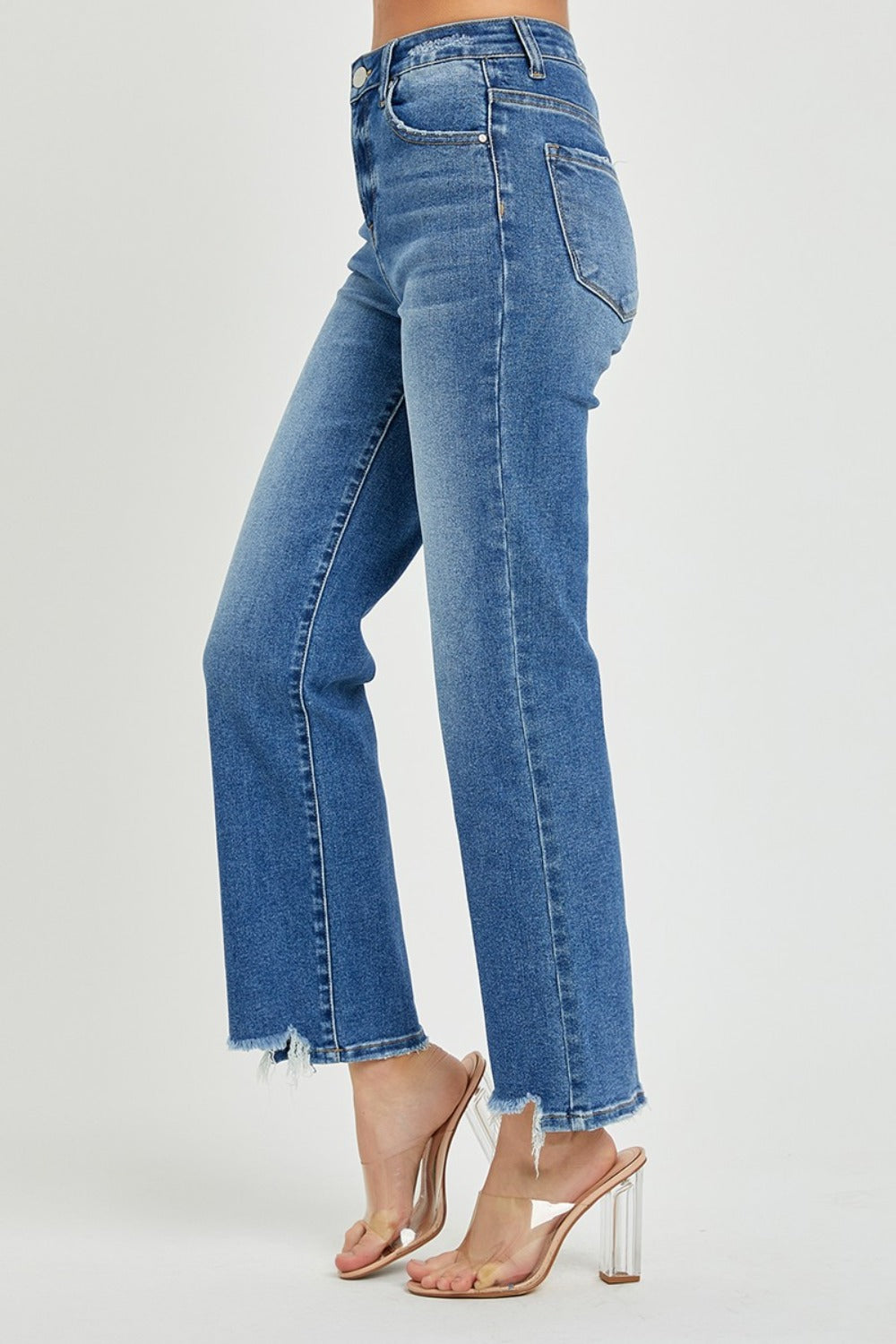 RISEN High Rise Straight Jeans