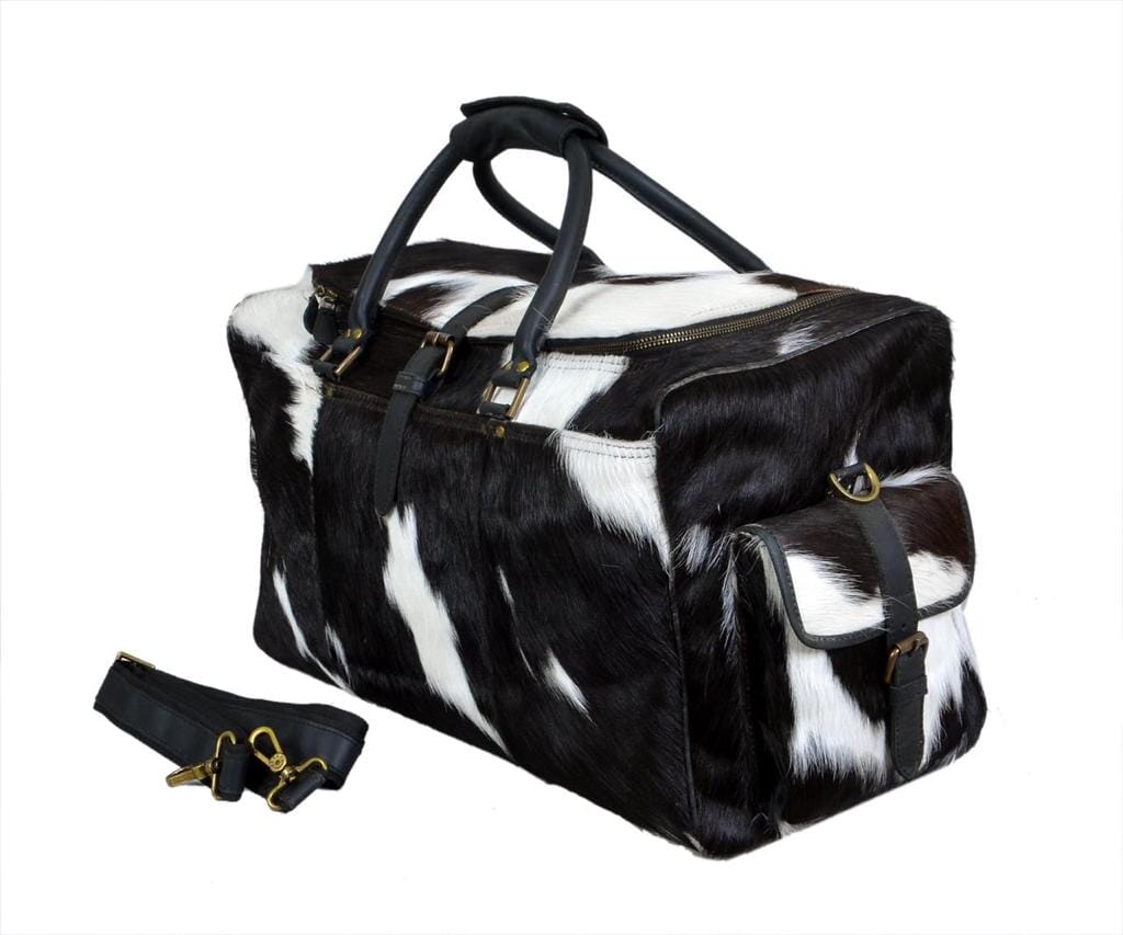 Cowhide Hair on Leather Travel Bag