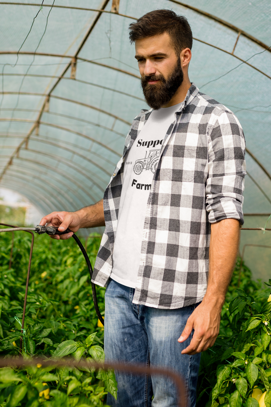 Support Your Local Farmer Short Sleeve T-shirt