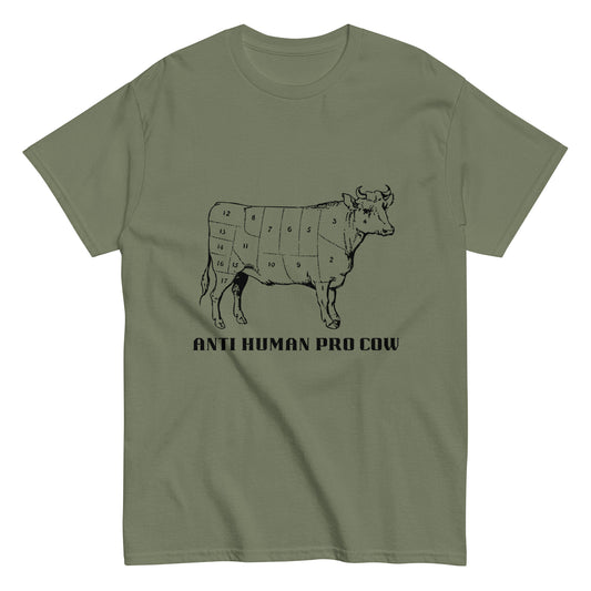 Anti Human Pro Cow Men's Tee