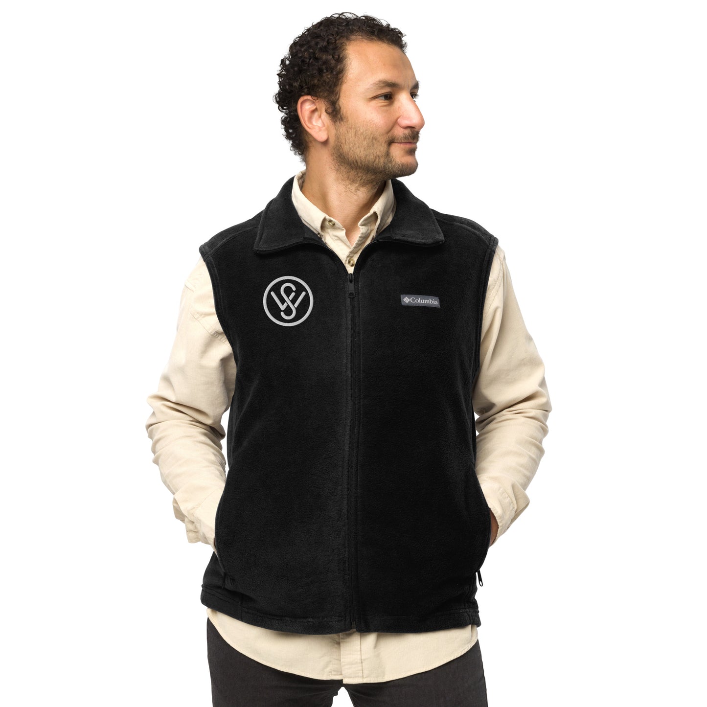 Men’s Spaghetti Western Embroidered Columbia Fleece Vest