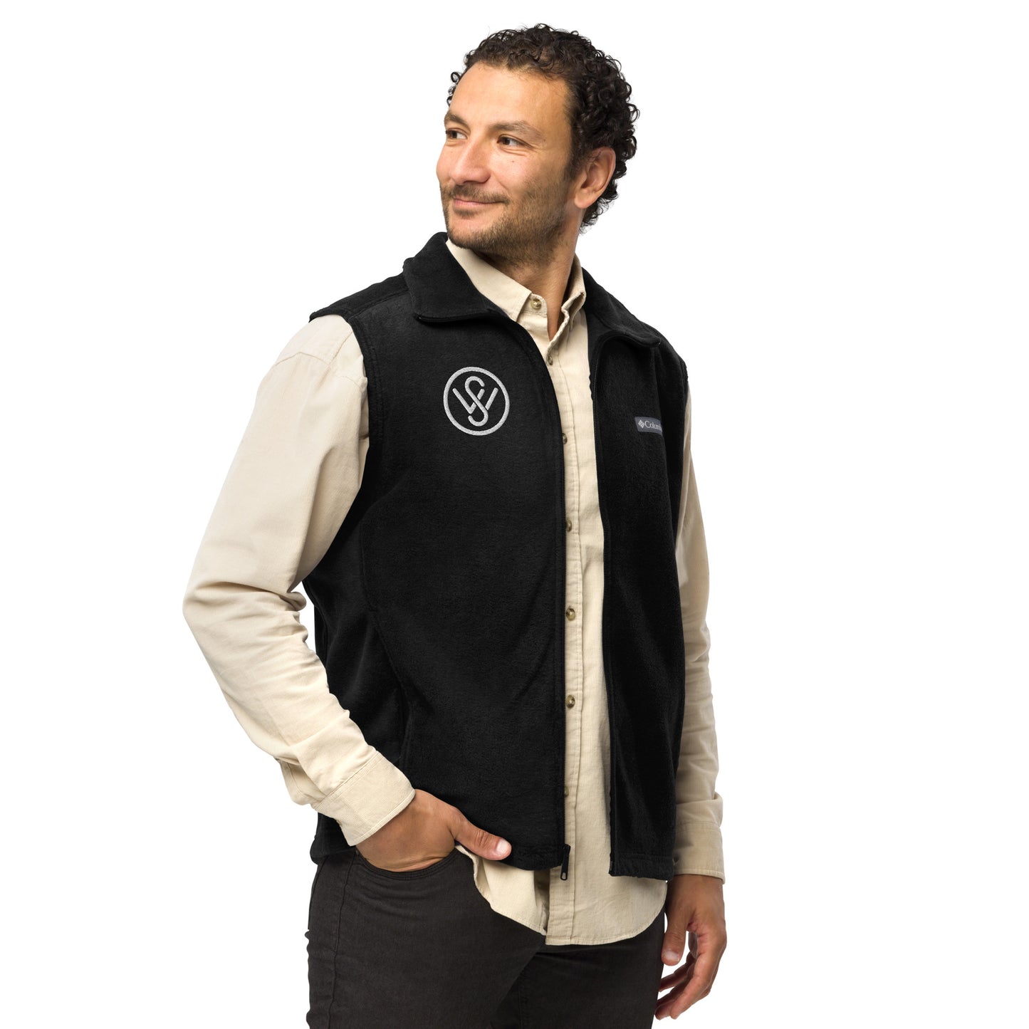 Men’s Spaghetti Western Embroidered Columbia Fleece Vest