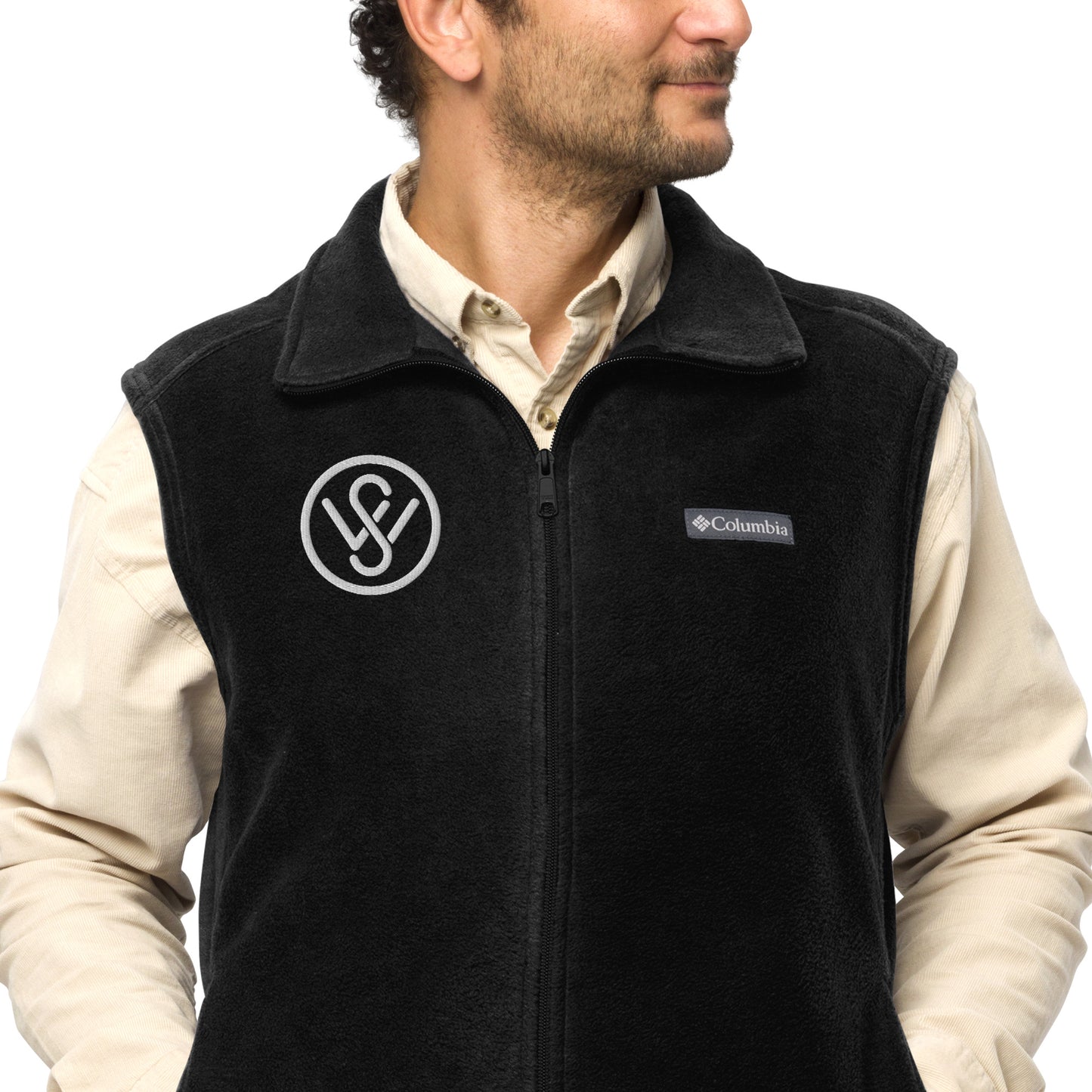 Men’s Spaghetti Western Embroidered Columbia Fleece Vest