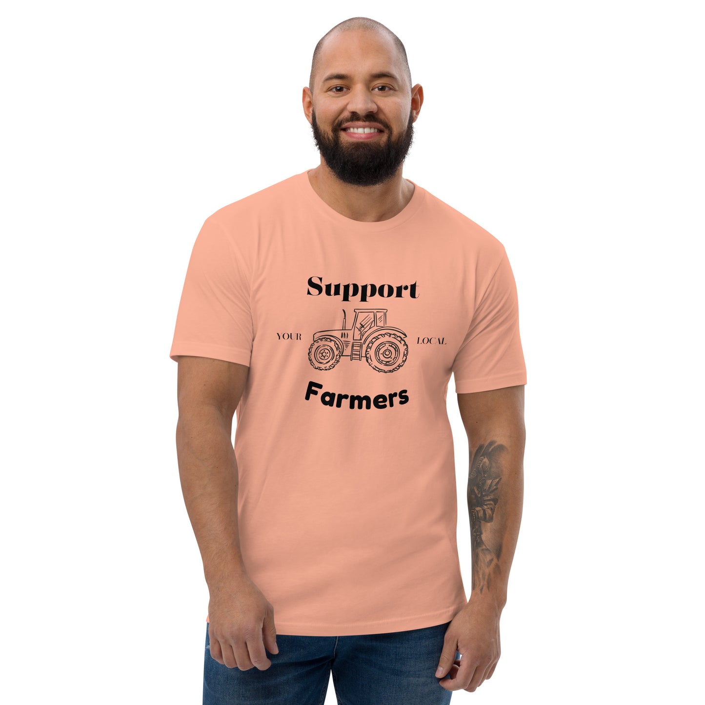 Support Your Local Farmer Short Sleeve T-shirt