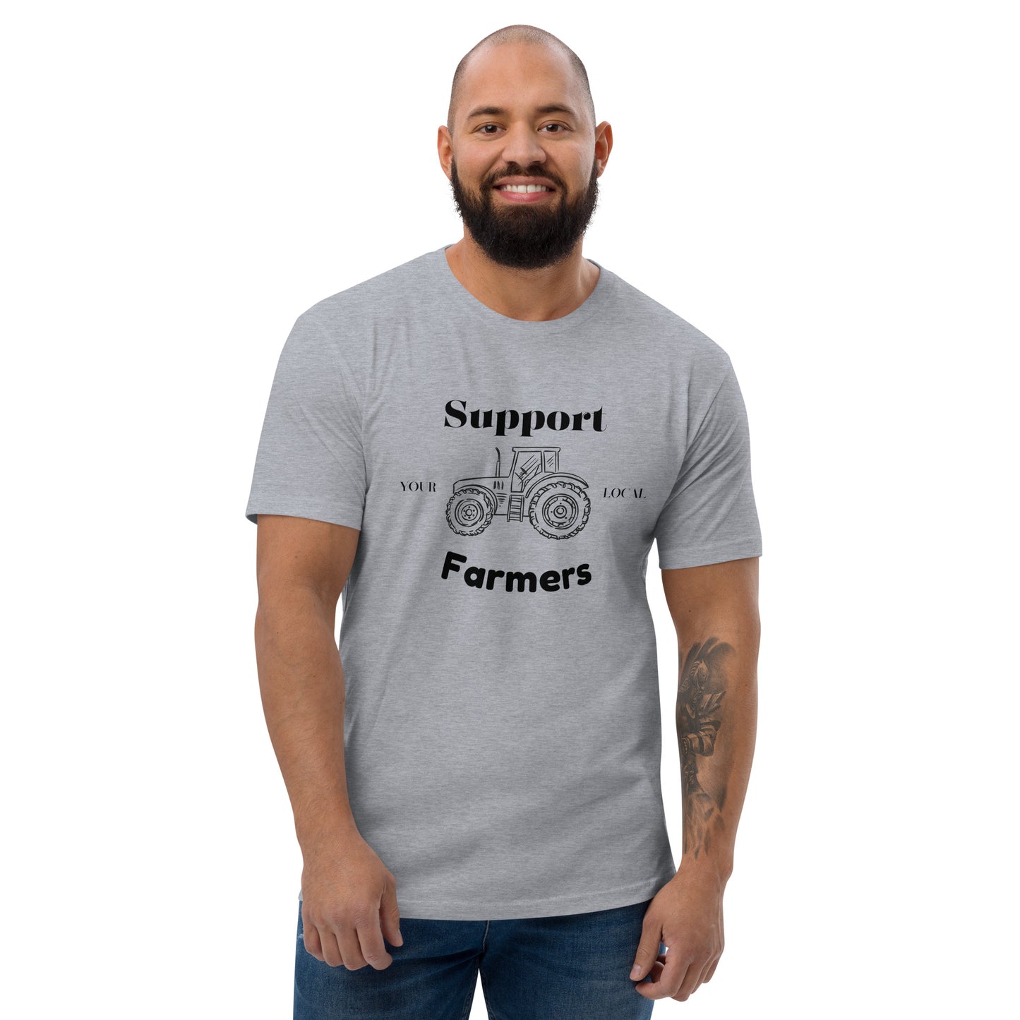 Support Your Local Farmer Short Sleeve T-shirt