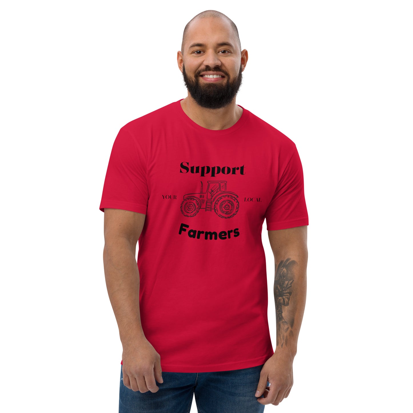 Support Your Local Farmer Short Sleeve T-shirt