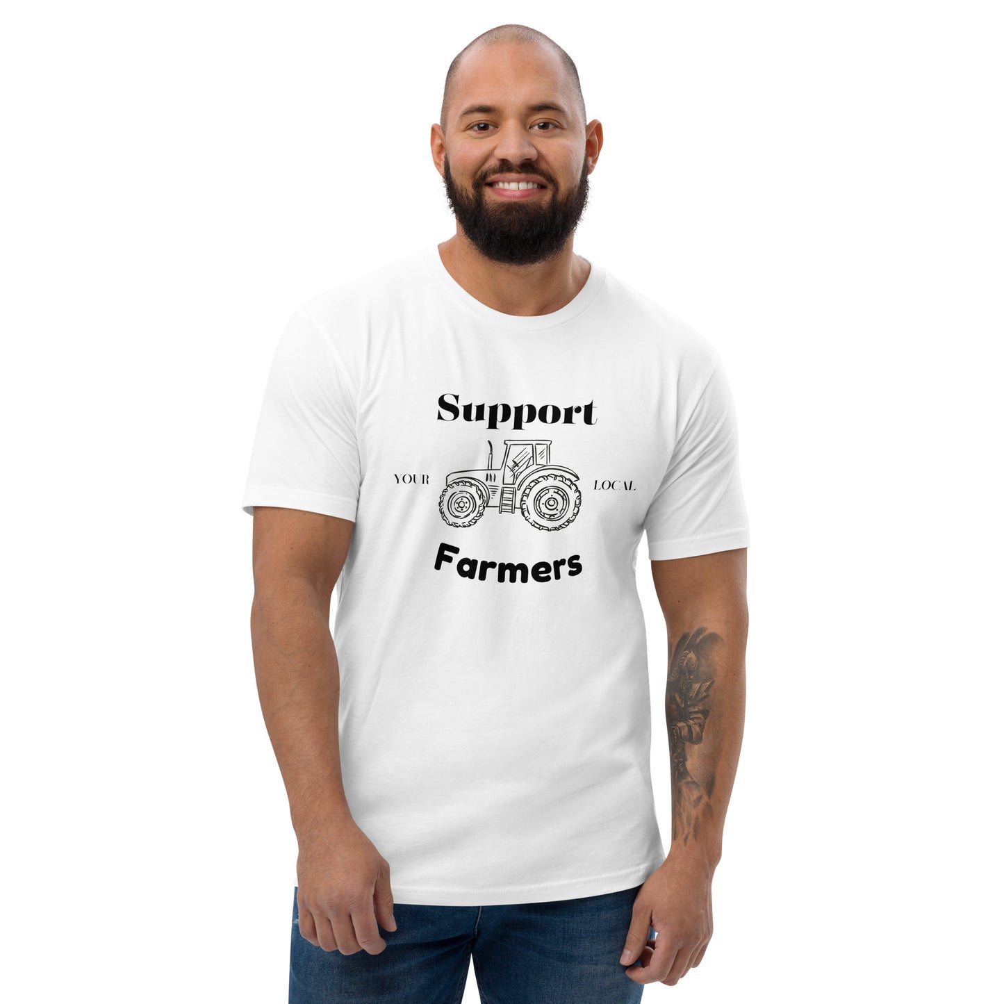 Support Your Local Farmer Short Sleeve T-shirt