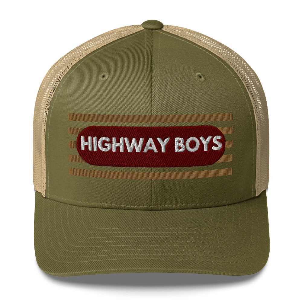 Embroidered Highway Boys Trucker Cap