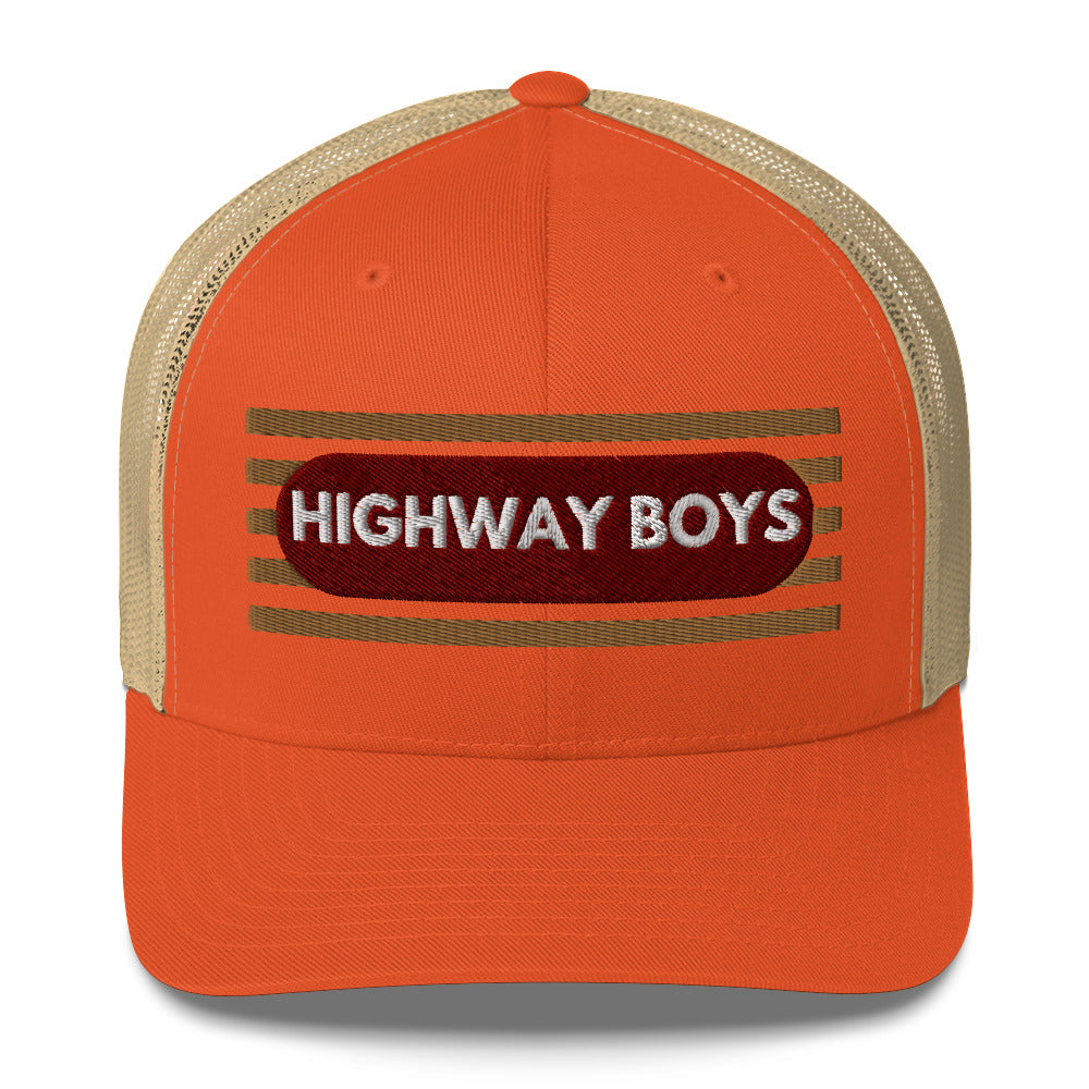 Embroidered Highway Boys Trucker Cap