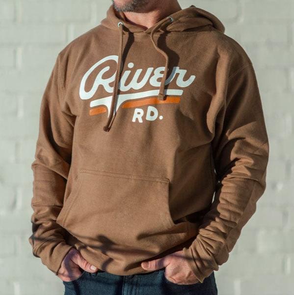 River Road Logo Hoodie | Brown