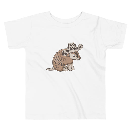 Yee Haw Armadillo Toddler Short Sleeve Tee