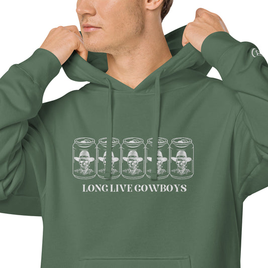 Unisex Long Live Cowboys Embroidered Sweatshirt