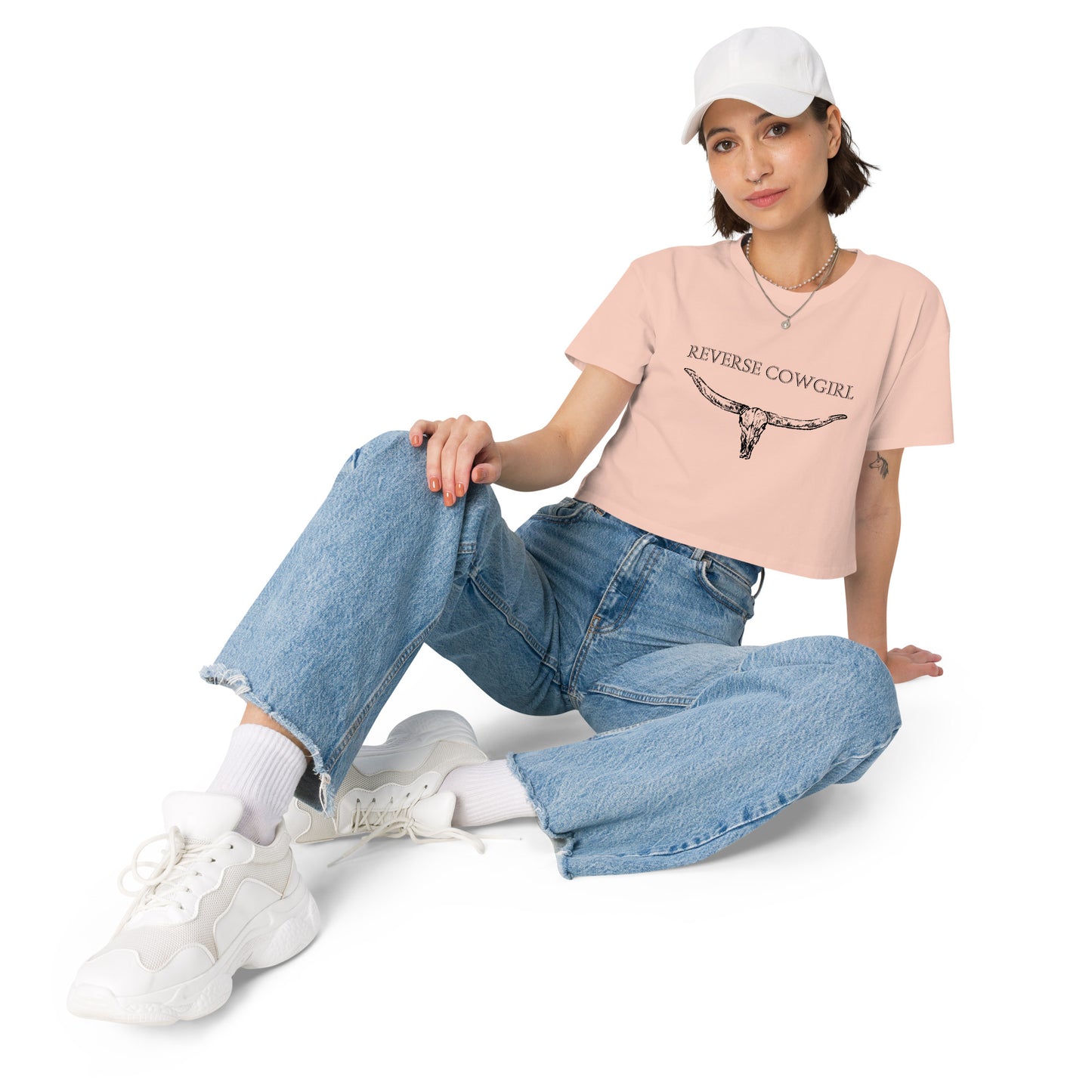 Reverse Cowgirl Woman's Crop Top