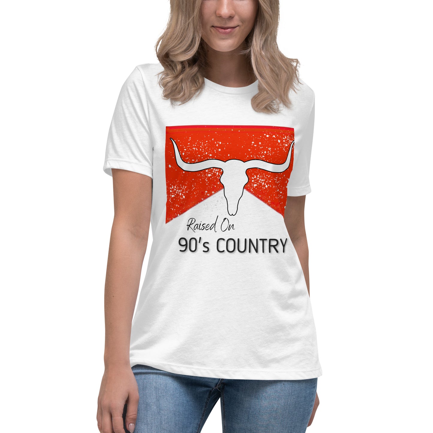 Women's Raised On 90’s Country Relaxed T-Shirt